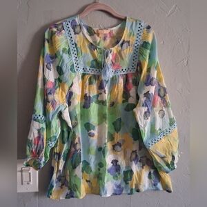 Floral Multicolor Women's Top